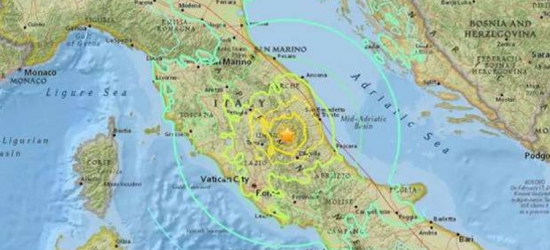 Resultado de imagem para terremoto na italia hoje